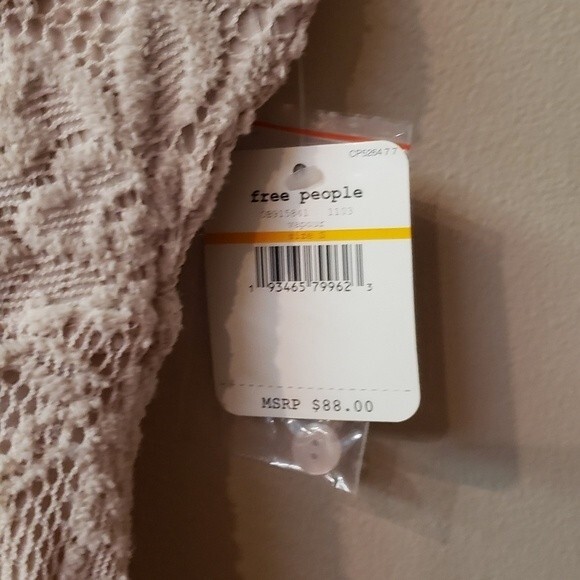 NWT Intimately Free People Taupe Harper Halter Lace Women's Dress Size S… - Picture 5 of 8